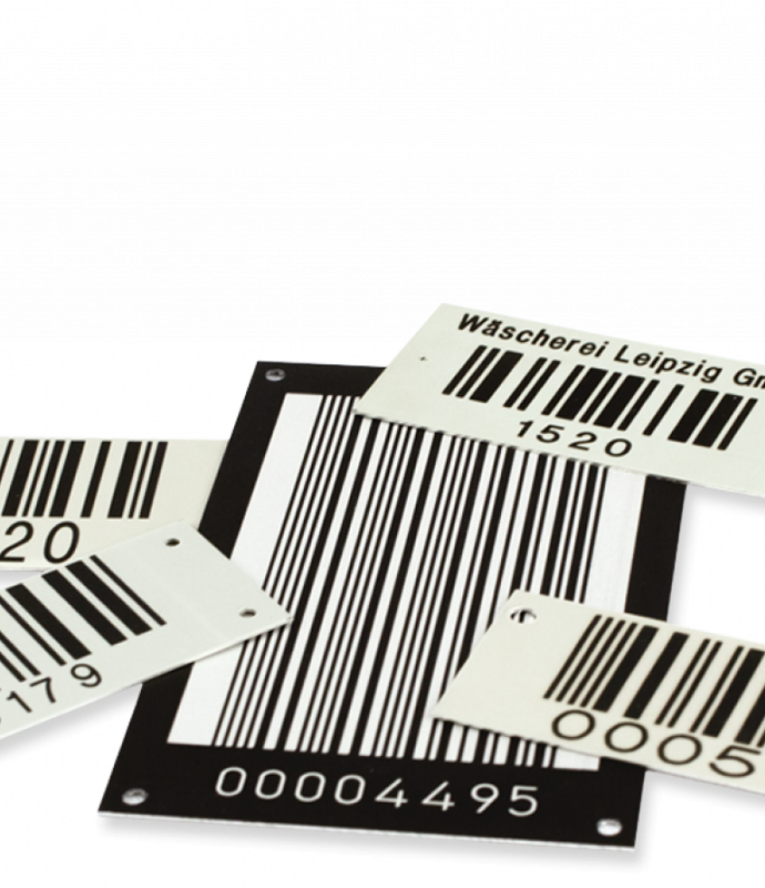 alu barcode schilder